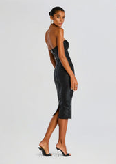 Charlize Coated Knit Dress