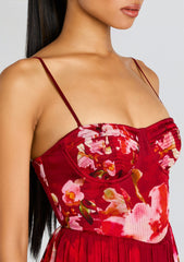 Tuhi Corseted Long Dress