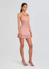 Vali Crochet Pearl Embellished Dress