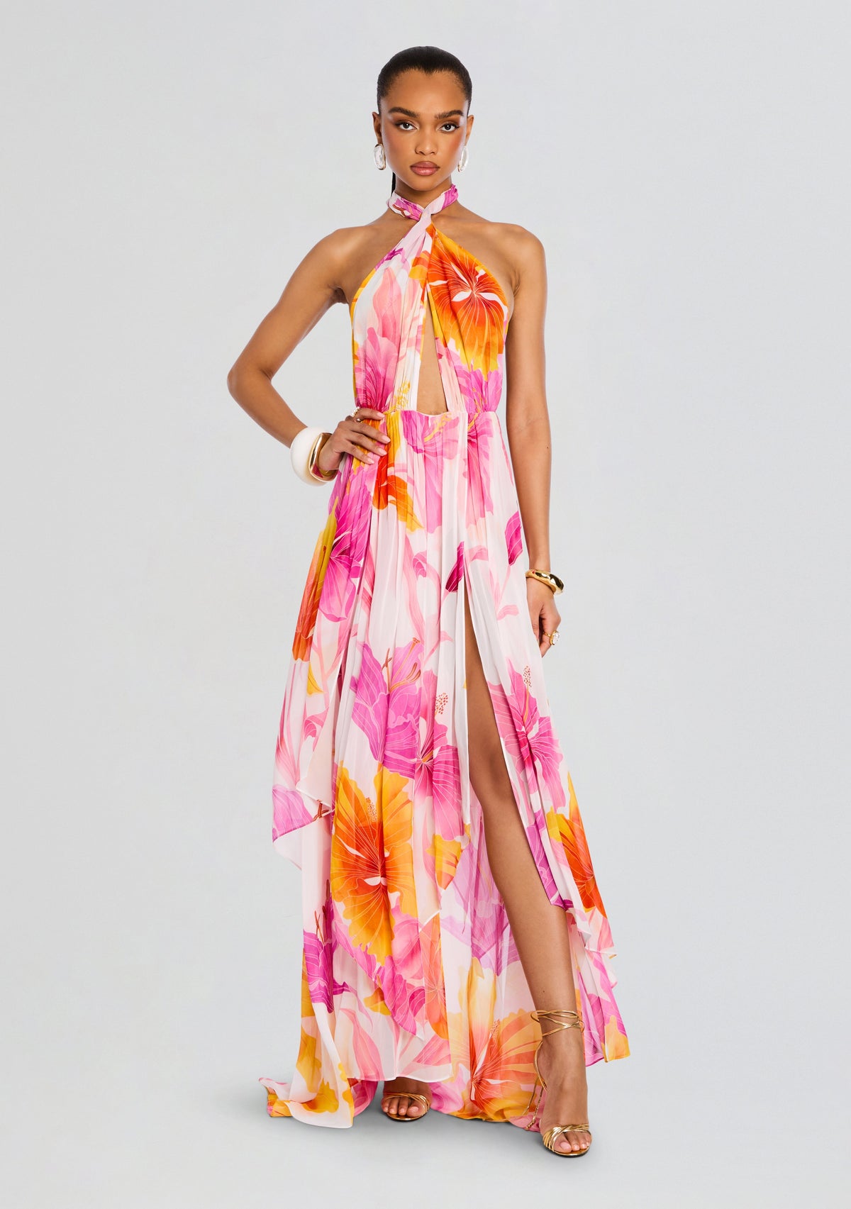 Ina Silk Chiffon Dress
