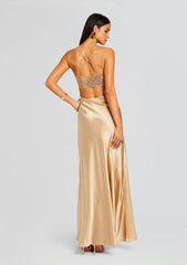 Emery Embellished Silk Dress