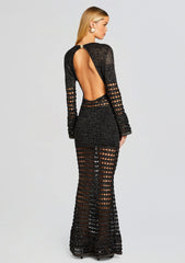 Elvana Knit Crochet Dress