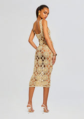 Saffron Knit Crochet Dress
