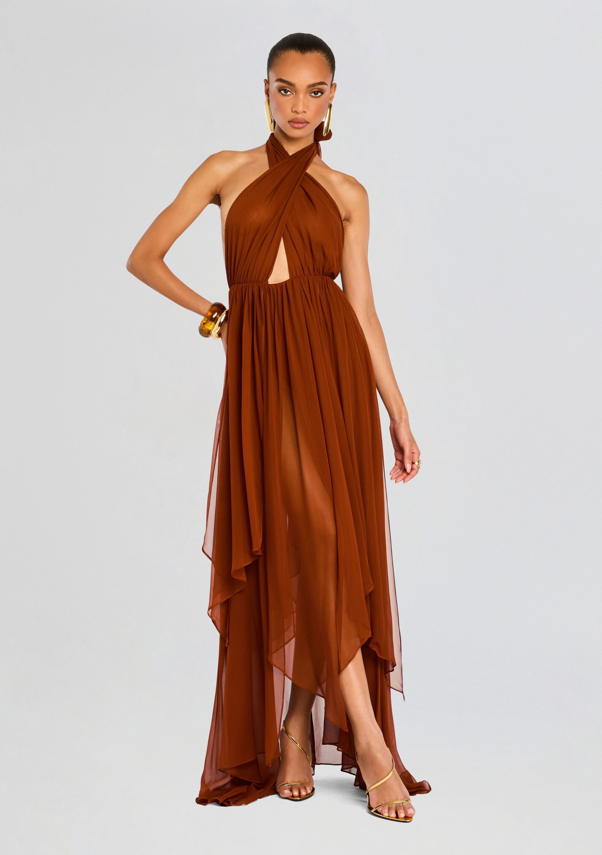 Ina Silk Chiffon Dress