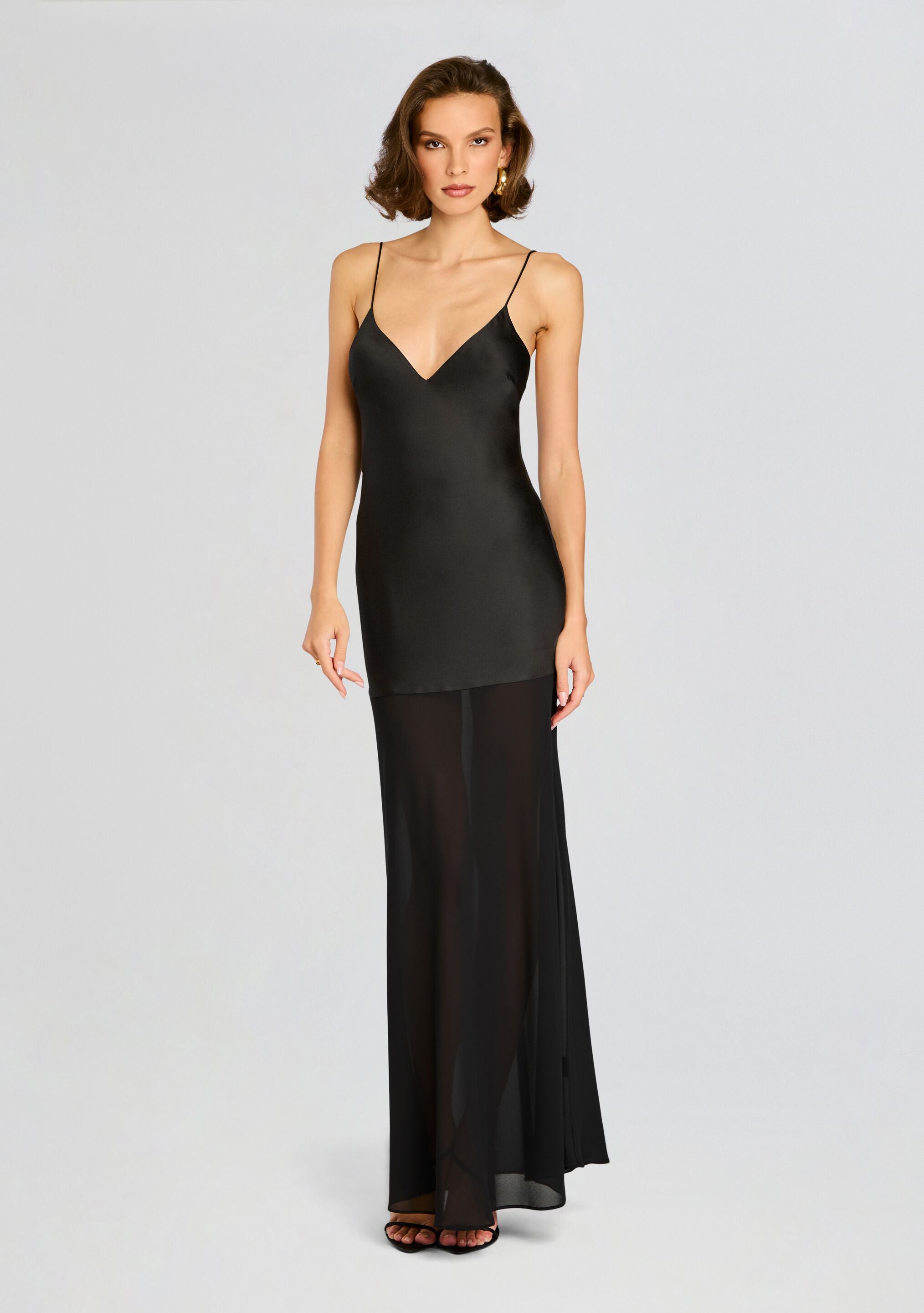 Vienna Satin Maxi Dress