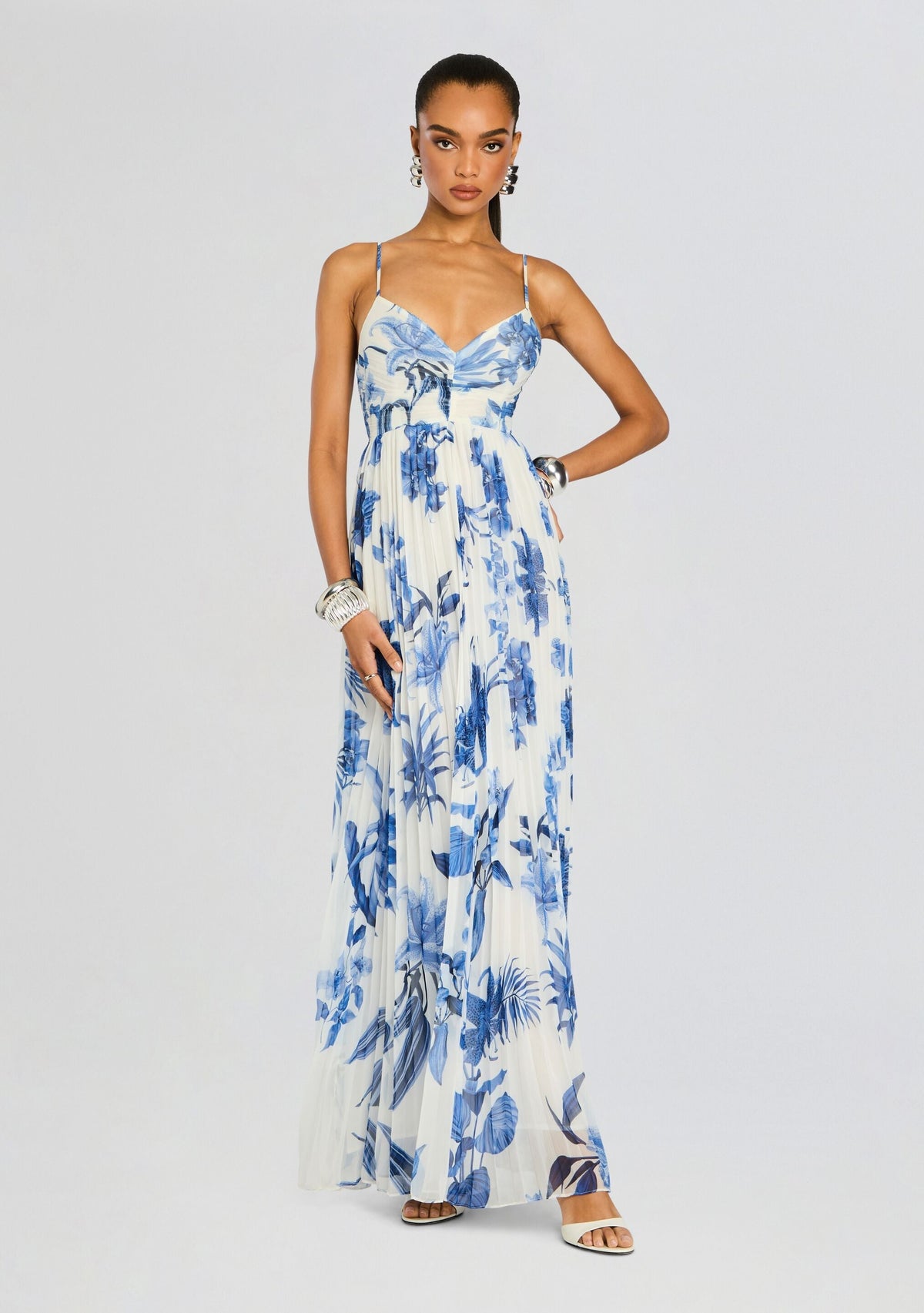 Gabi Pleated Maxi Dress