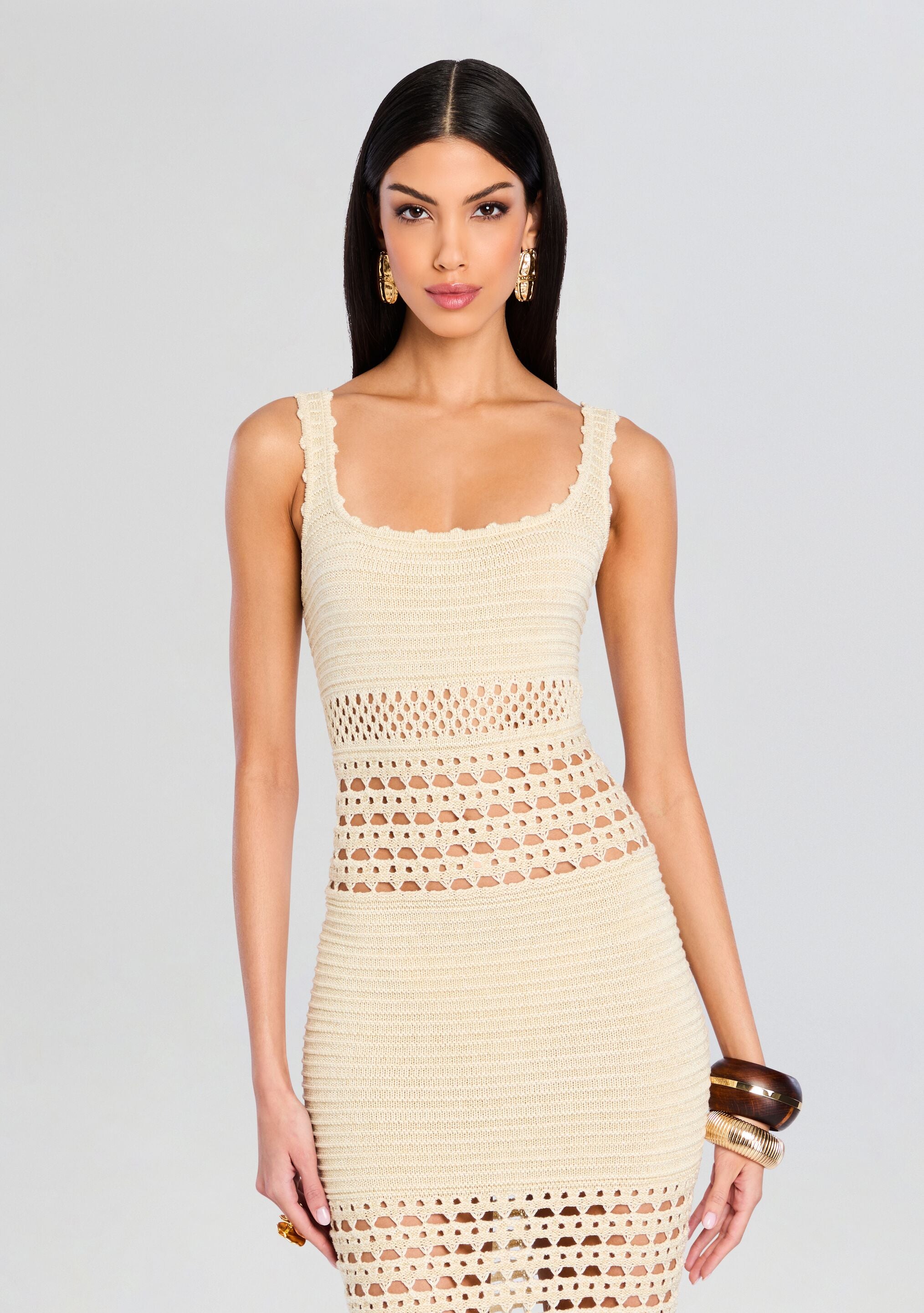 Avril Knit Crochet Dress