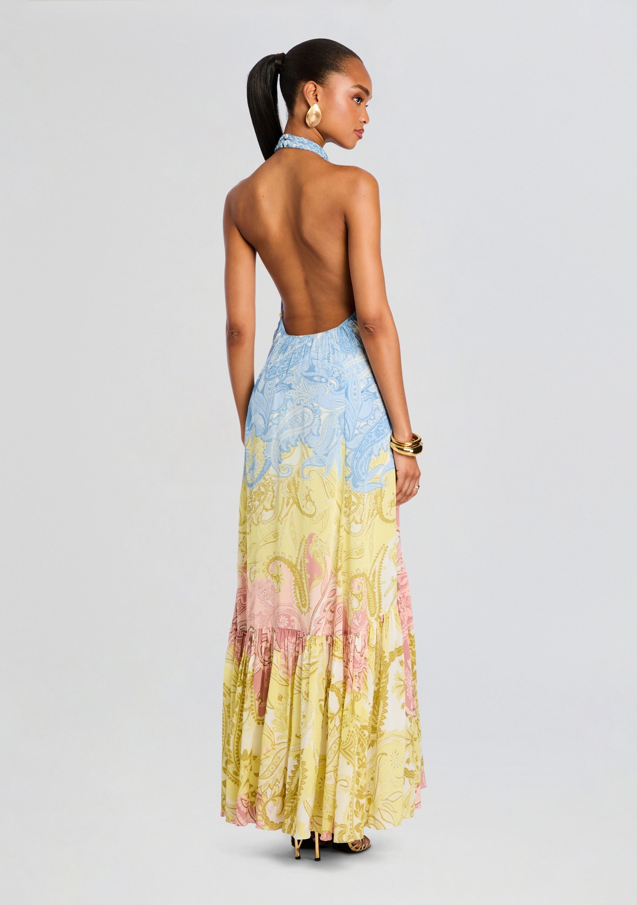 Fiza Halter Long Dress